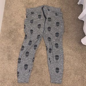 PJ salvage skull print joggers sweatpants